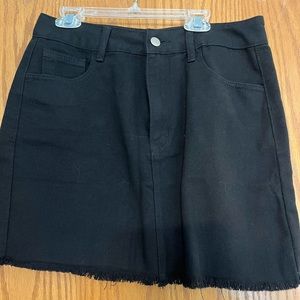 Shein Medium Black Denim Skirt